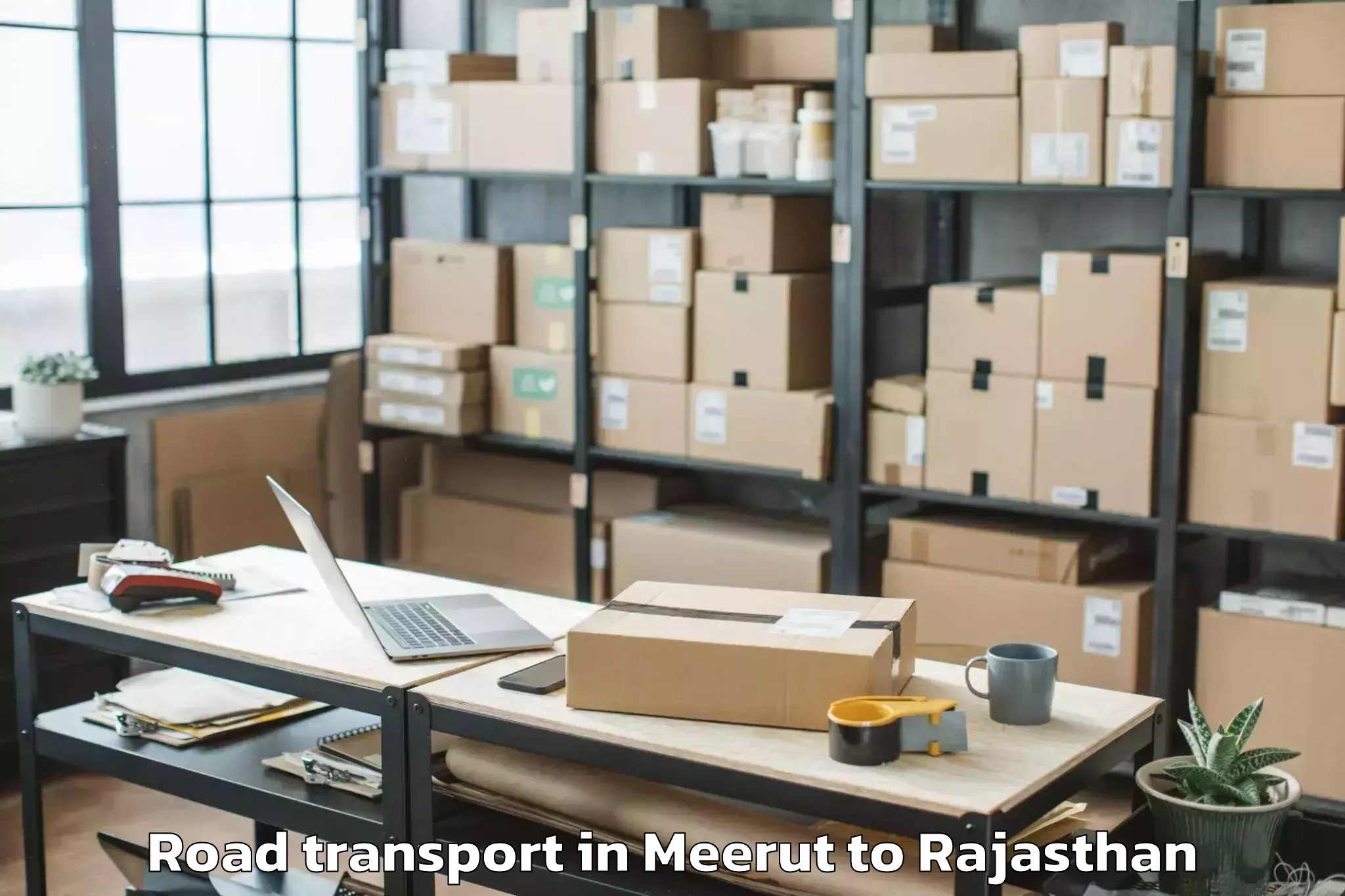 Meerut to Ladnun Road Transport Booking